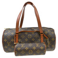 Louis Vuitton Papillon Handbag Monogram Canvas Brown Canvas Handbag ( )