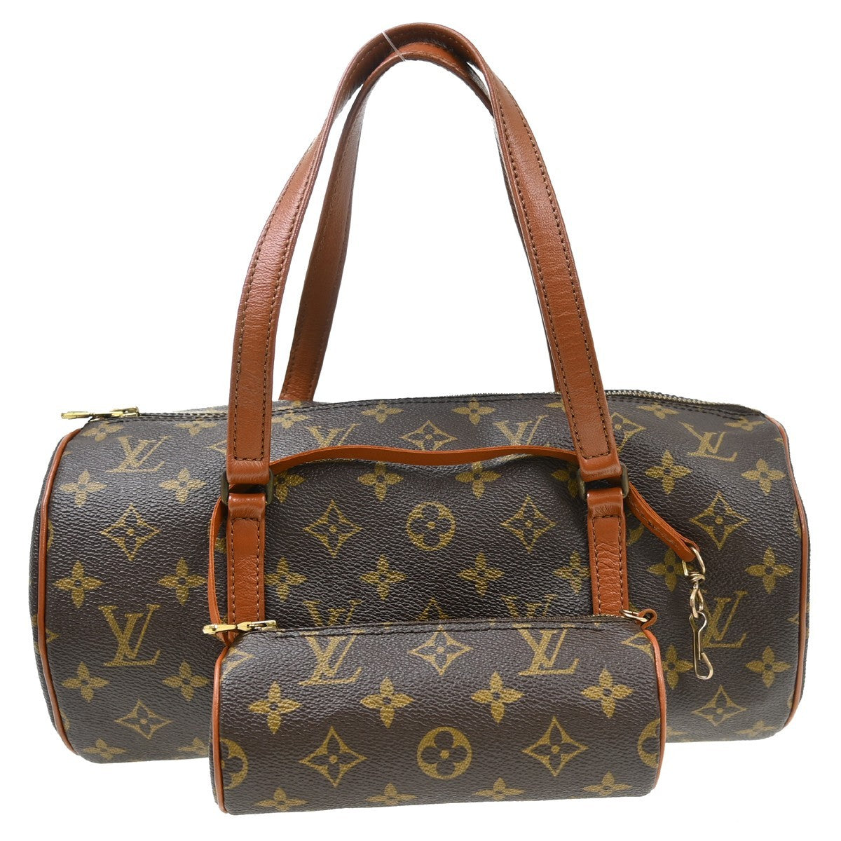 Louis Vuitton Papillon Handbag Monogram Canvas Brown Canvas Handbag ( )