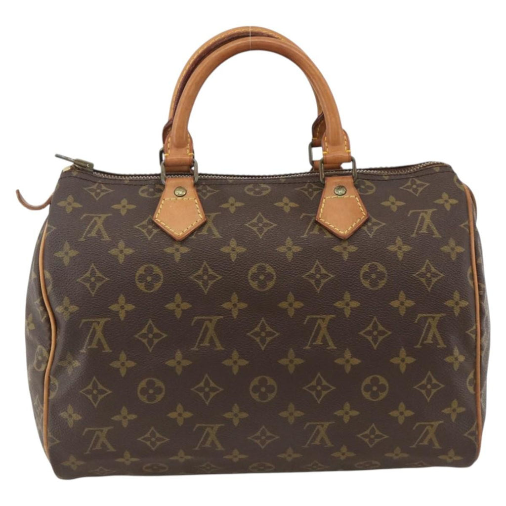 Louis Vuitton Speedy Handbag Monogram Canvas Brown Canvas Handbag ( )