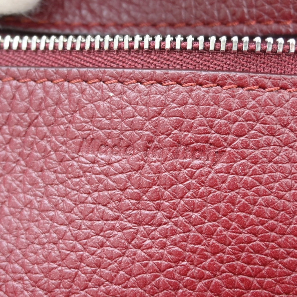 Celine Big Bag Grained Calfskin Burgundy Leather Handbag ( )