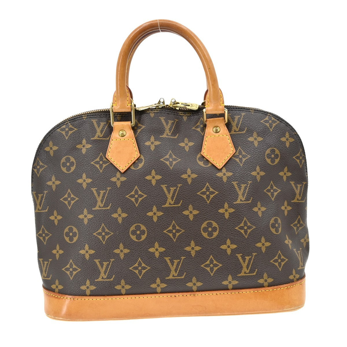Louis Vuitton Alma Handbag Monogram Canvas Brown Canvas Handbag ( )