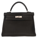 Hermes Kelly Handbag Black Togo With Gold Hardware Black Togo_Leather Handbag (Authentic  )