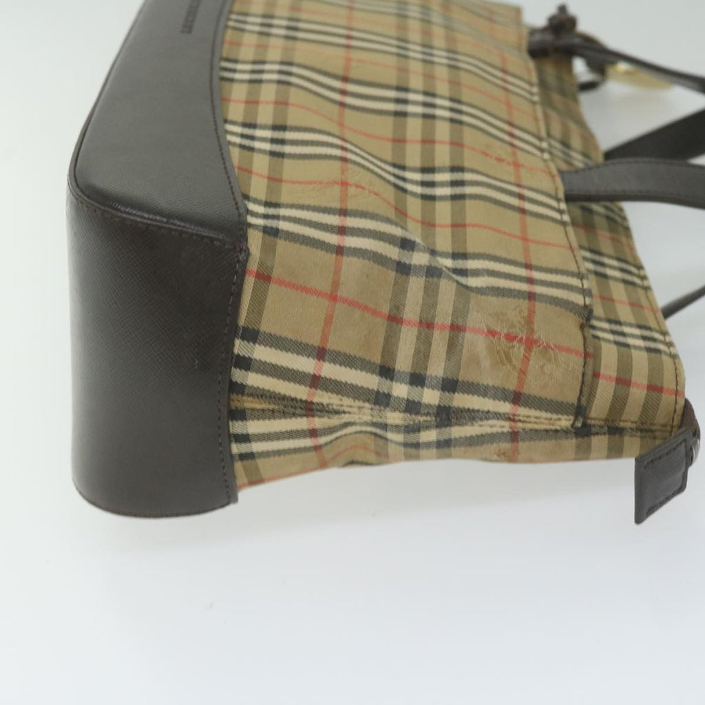 Burberry Nova Check Handbag Nova Check Canvas And Leather Beige Canvas Handbag (Authentic  )