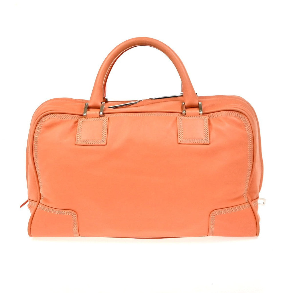 Loewe Amazona Bag Leather Orange Leather Handbag ( )