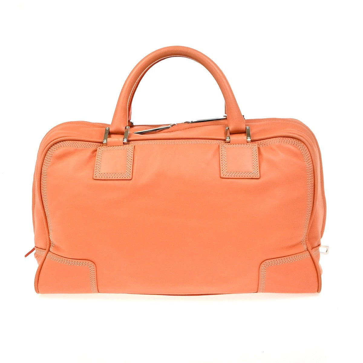 Loewe Amazona Bag Leather Orange Leather Handbag ( )