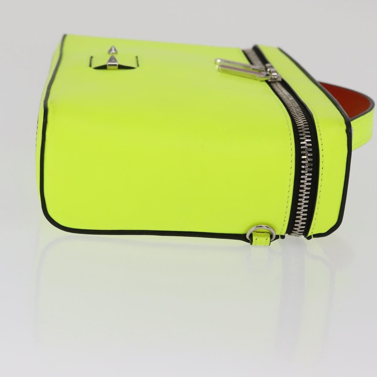 Christian Louboutin Kypipouch Crossbody Bag Leather Yellow Leather Handbag (Authentic  )