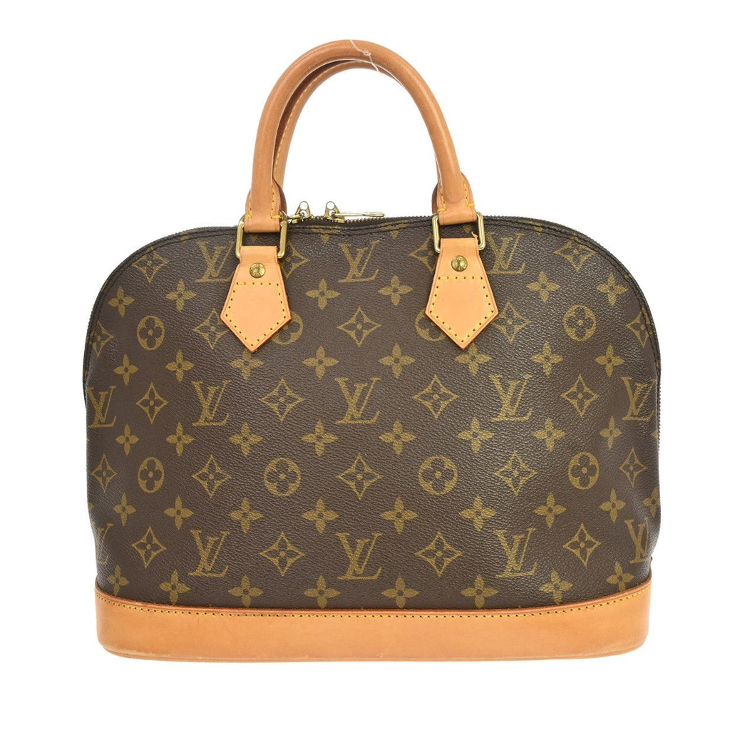 Louis Vuitton Alma Handbag Monogram Canvas Brown Canvas Handbag ( )