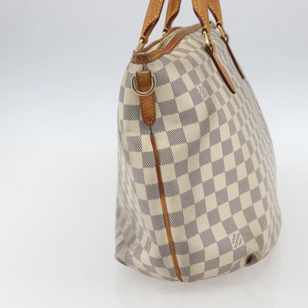 Louis Vuitton Riviera Handbag Damier White Canvas Handbag (Authentic  )