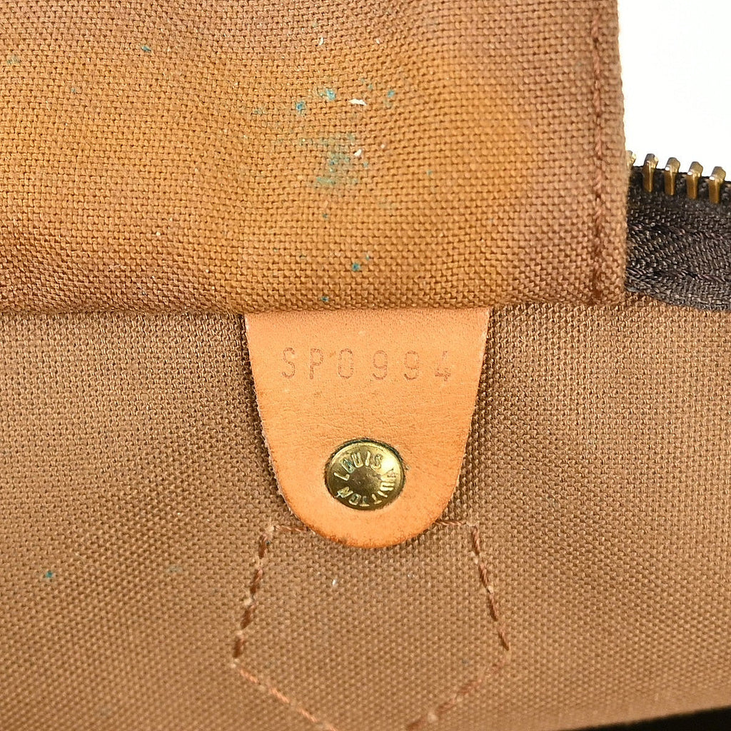 Louis Vuitton Speedy Handbag Monogram Canvas Brown Canvas Handbag ( )