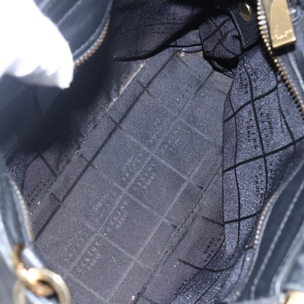 Celine Handbag Leather Black Leather Handbag (Authentic  )