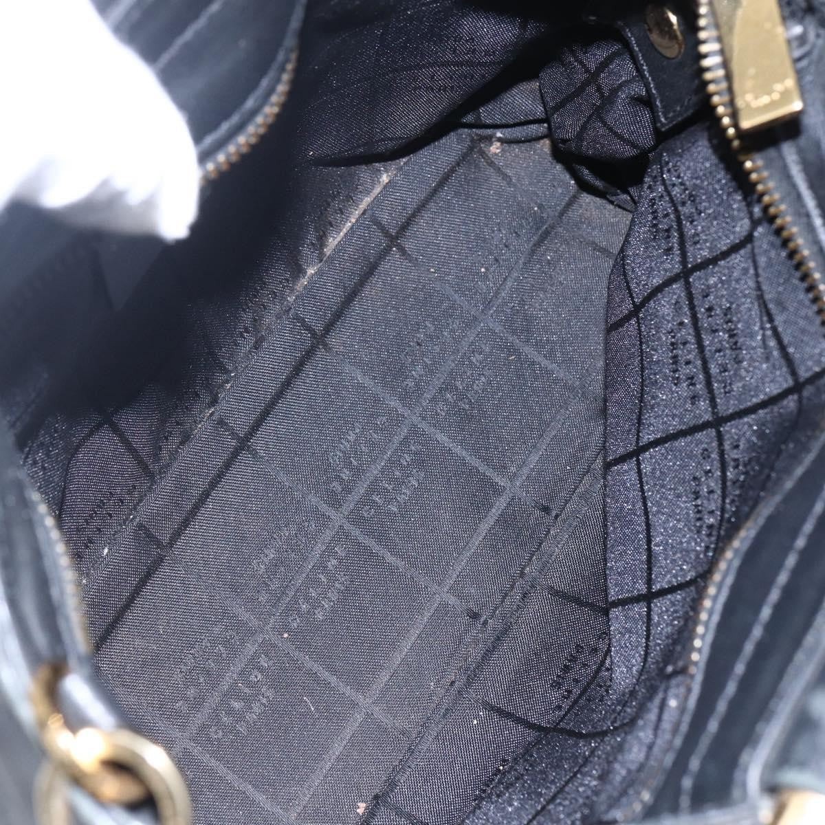 Celine Handbag Leather Black Leather Handbag (Authentic  )