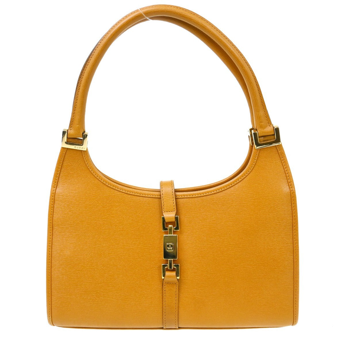 Gucci Vintage Jackie Handbag Leather Brown Leather Handbag ( )