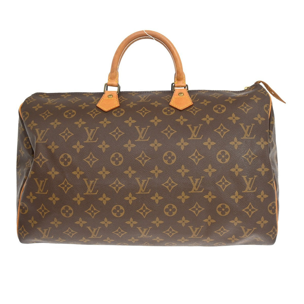 Louis Vuitton Speedy Handbag Monogram Canvas Brown Canvas Handbag ( )