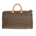 Louis Vuitton Speedy Handbag Monogram Canvas Brown Canvas Handbag ( )
