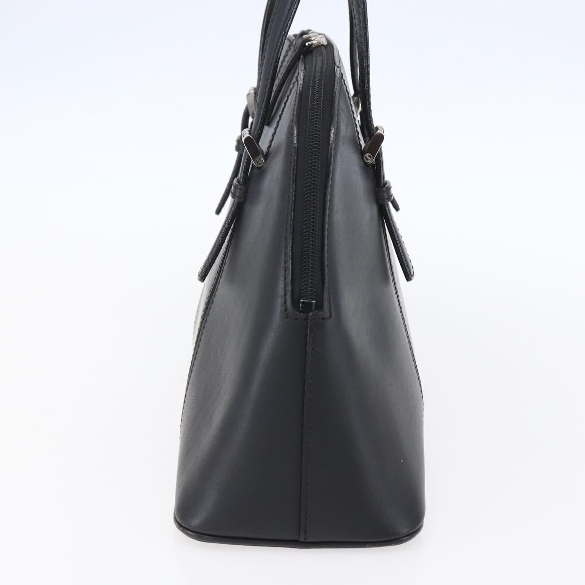 Burberry Vintage Handbag Leather Black Leather Handbag (Authentic  )