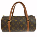 Louis Vuitton Papillon Handbag Monogram Canvas Brown Canvas Handbag ( )