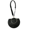 Salvatore Ferragamo Daphne Shoulder Bag Leather Black Leather Handbag ( )