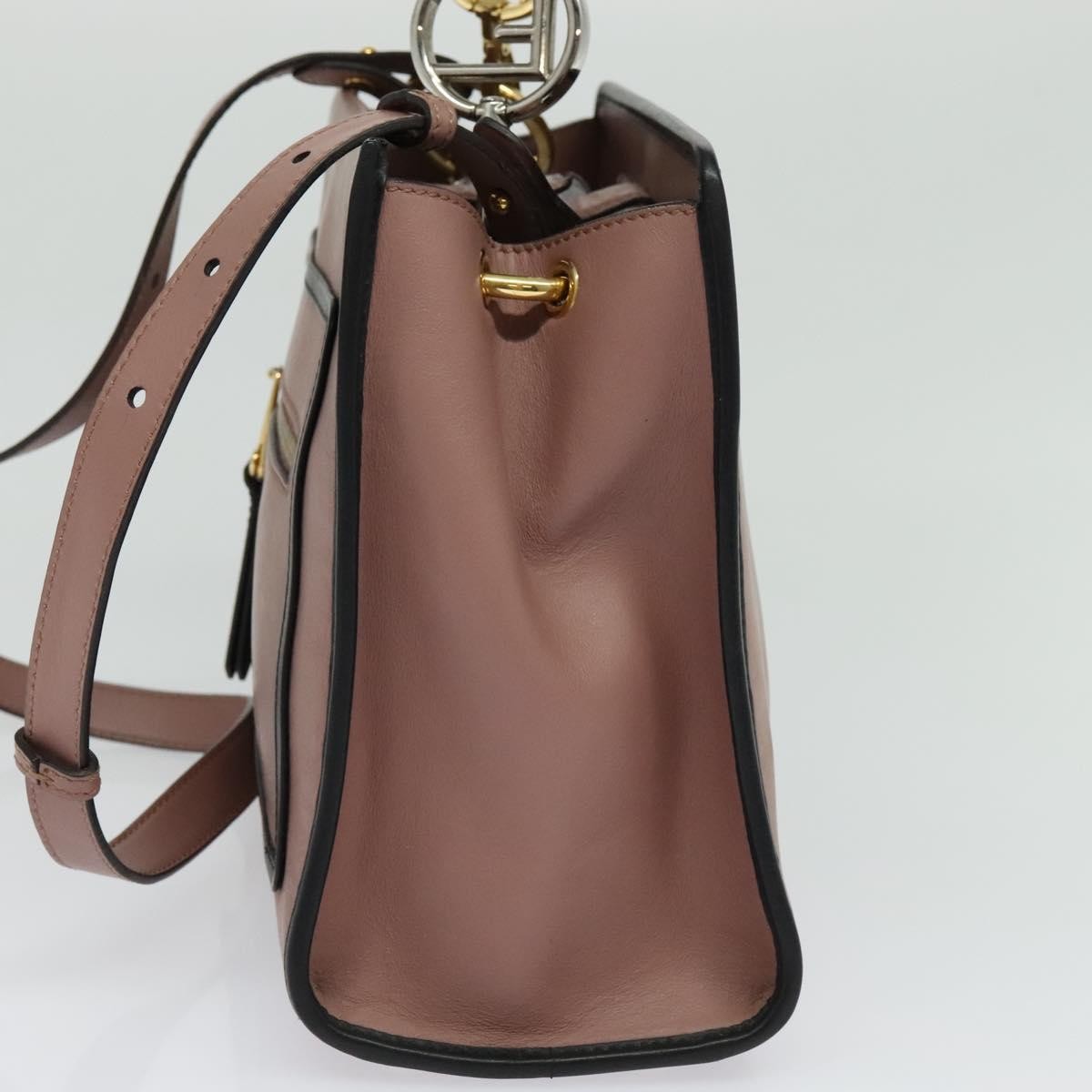 Fendi Runaway Bag Leather Pink Leather Bag (Authentic  )