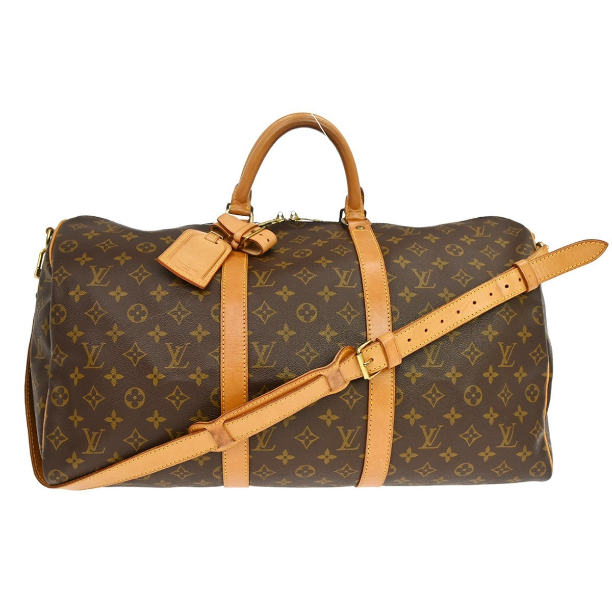 Louis Vuitton Keepall Bandouliere Bag Monogram Canvas Brown Canvas Handbag ( )