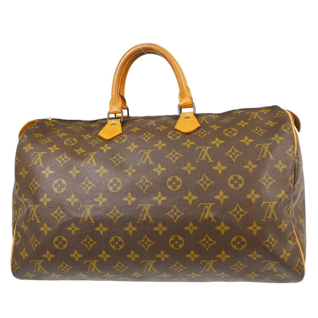 Louis Vuitton Speedy Handbag Monogram Canvas Brown Canvas Handbag ( )