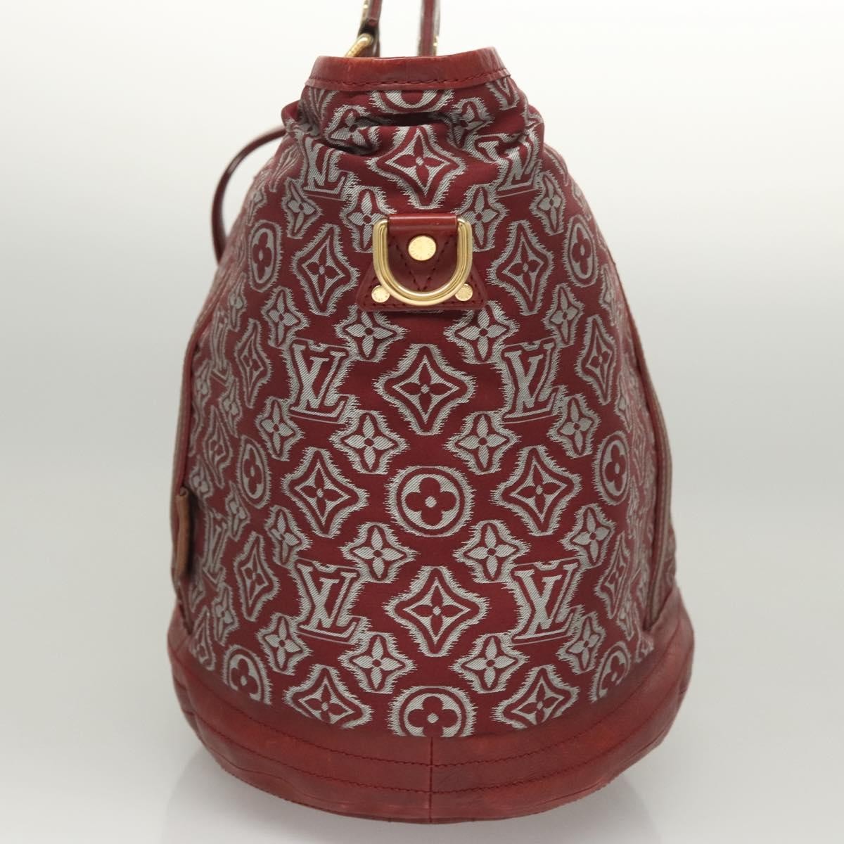 Louis Vuitton Aviator Handbag Limited Edition Monogram Jacquard Burgundy Canvas Handbag (Authentic  )