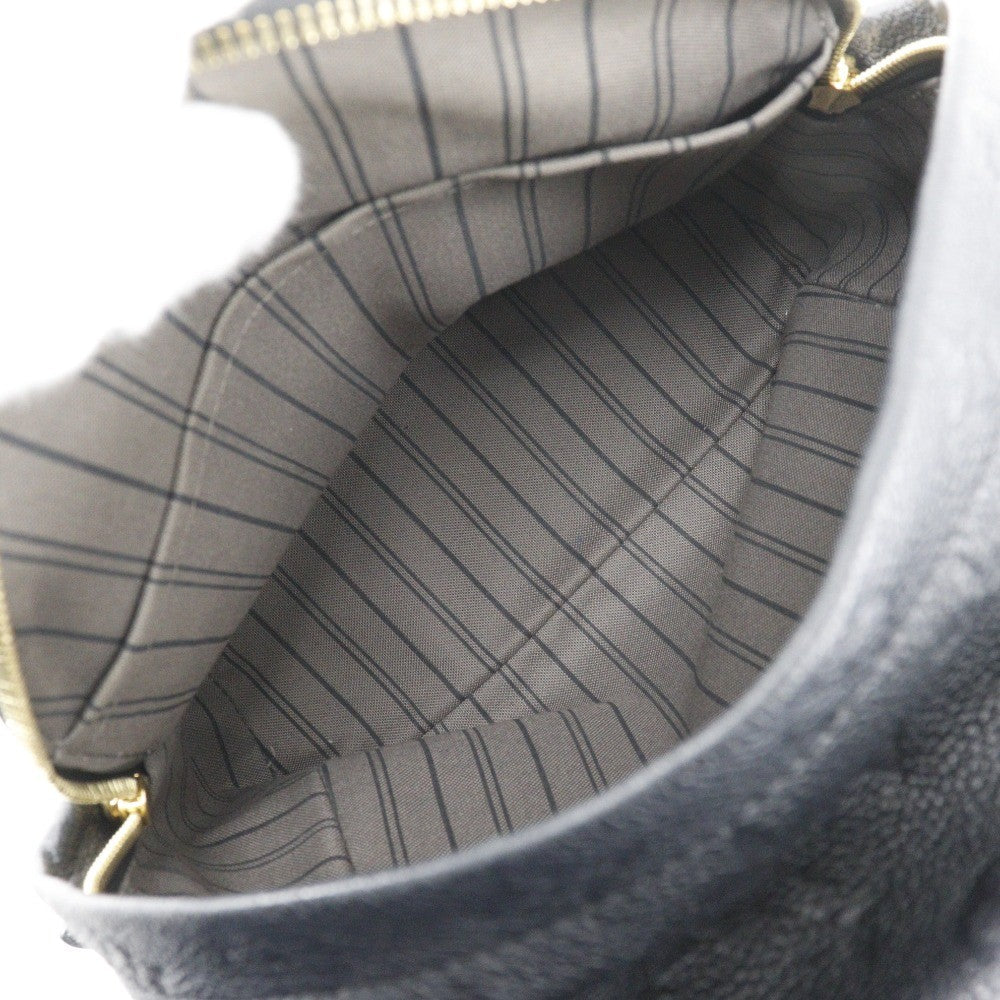 Louis Vuitton Sorbonne Backpack Monogram Empreinte Leather Black Leather Backpack Bag (Authentic  )