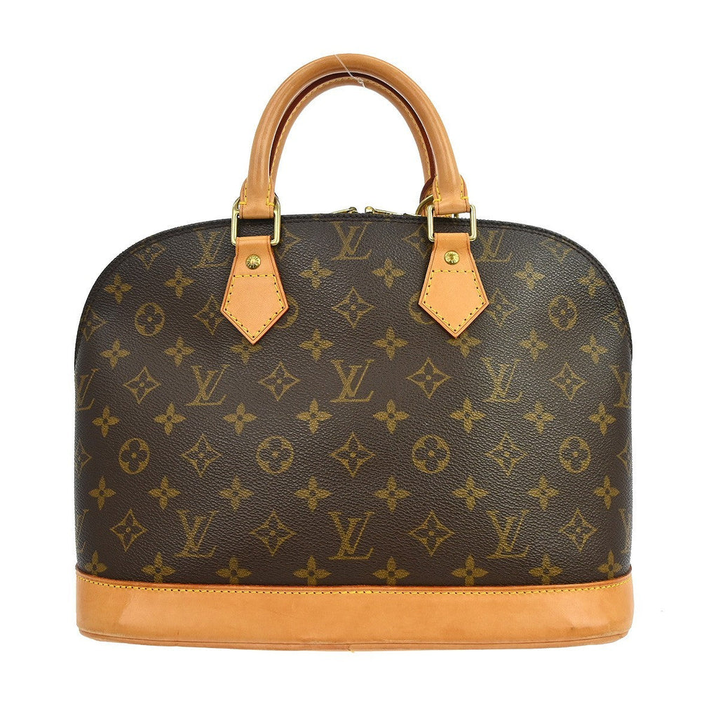 Louis Vuitton Alma Handbag Monogram Canvas Brown Canvas Handbag ( )