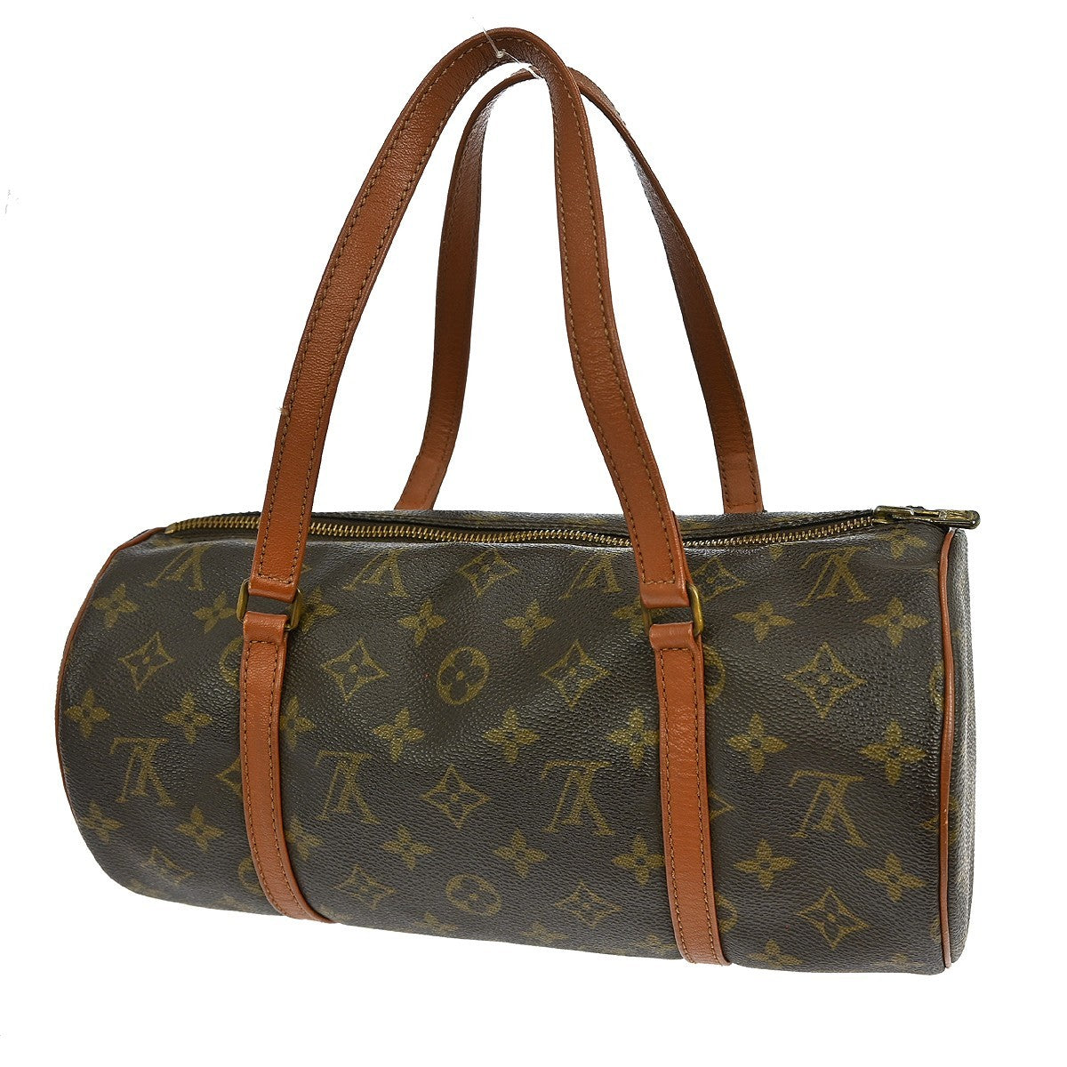Louis Vuitton Papillon Handbag Monogram Canvas Brown Canvas Handbag ( )