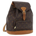 Louis Vuitton Vintage Montsouris Backpack Monogram Canvas Brown Canvas Backpack Bag ( )