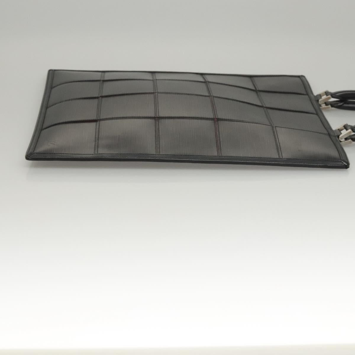 Louis Vuitton Epi Stretch Silver Fizz Handbag Epi Stretch Black Leather Handbag (Authentic  )