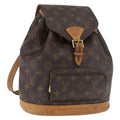 Louis Vuitton Vintage Montsouris Backpack Monogram Canvas Brown Canvas Backpack Bag ( )