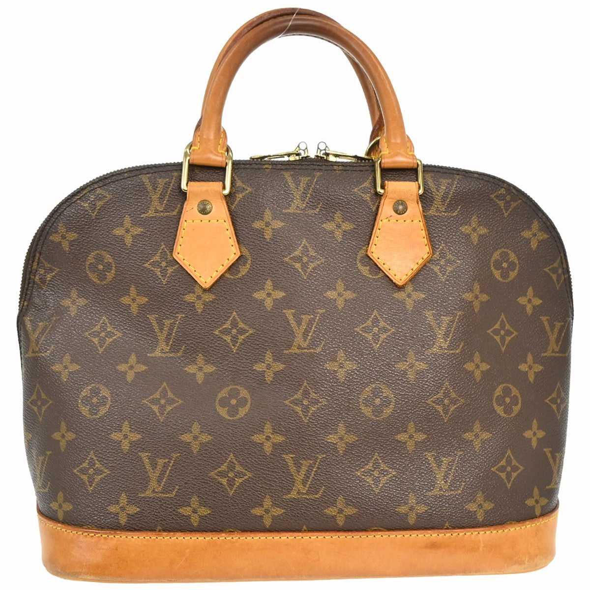 Louis Vuitton Alma Handbag Monogram Canvas Brown Canvas Handbag ( )