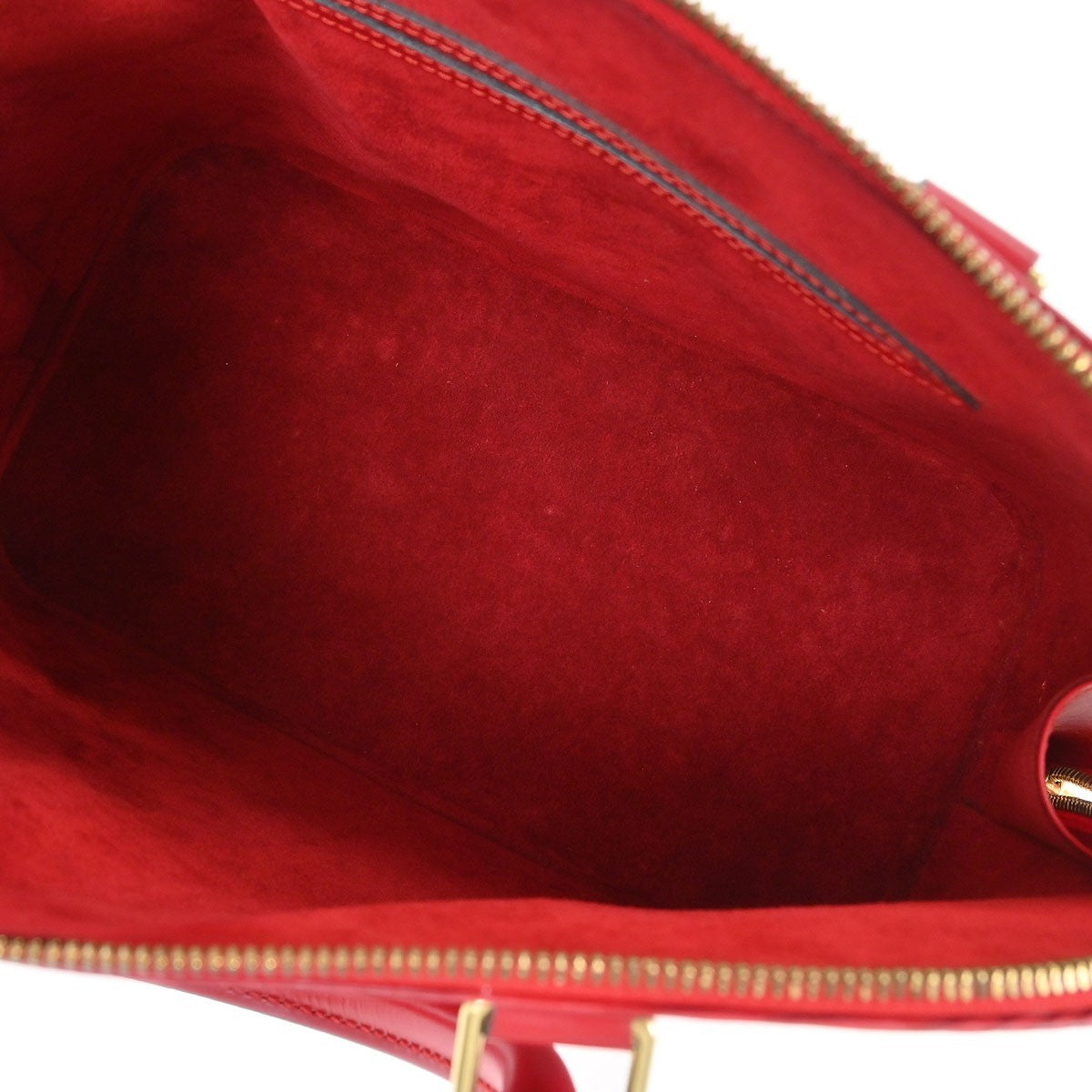 Louis Vuitton Vintage Alma Handbag Epi Leather Red Leather Handbag (Authentic  )