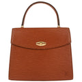 Louis Vuitton Malesherbes Handbag Epi Leather Brown Leather Handbag (Authentic  )