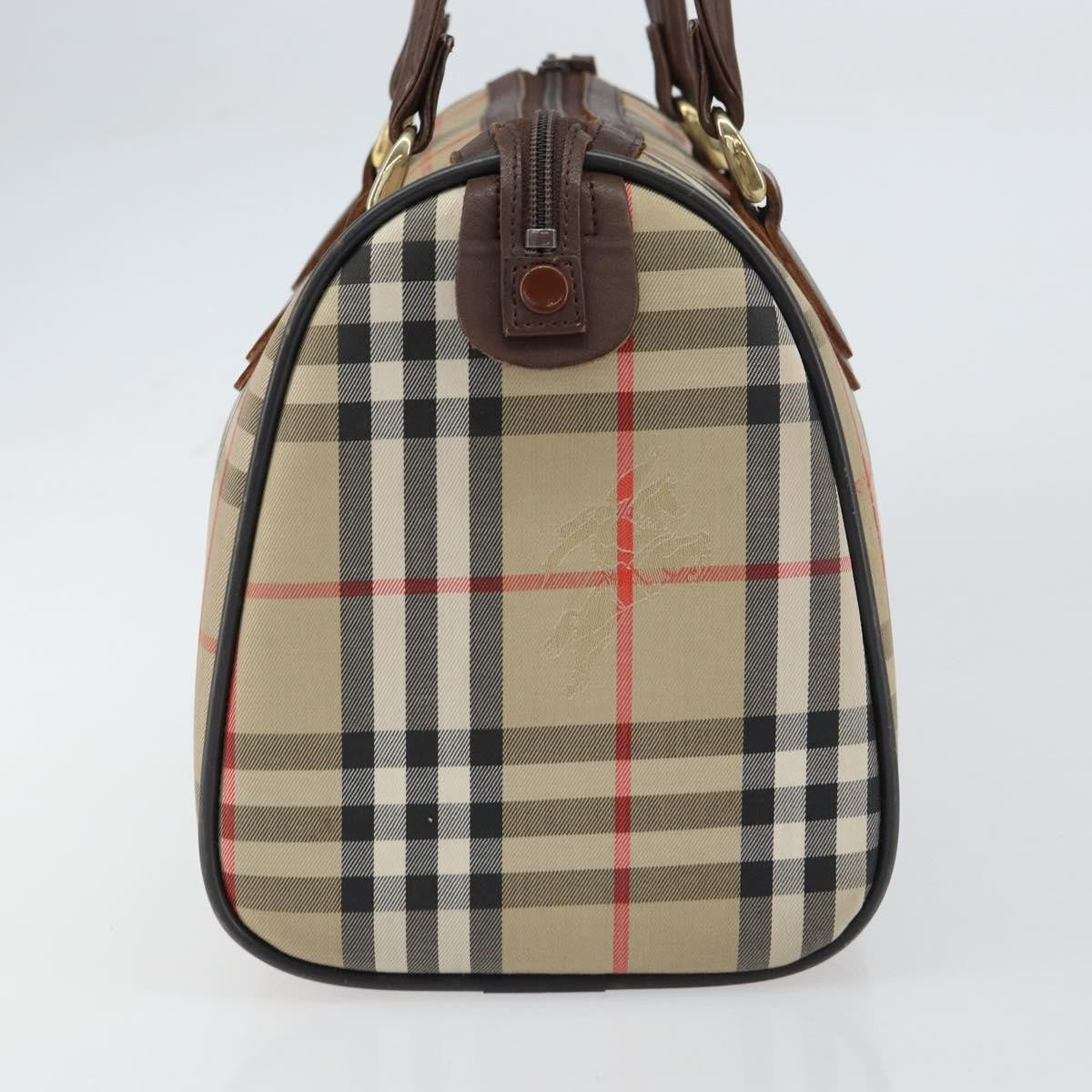 Burberry Nova Check Handbag Nova Check Canvas Beige Canvas Handbag (Authentic  )