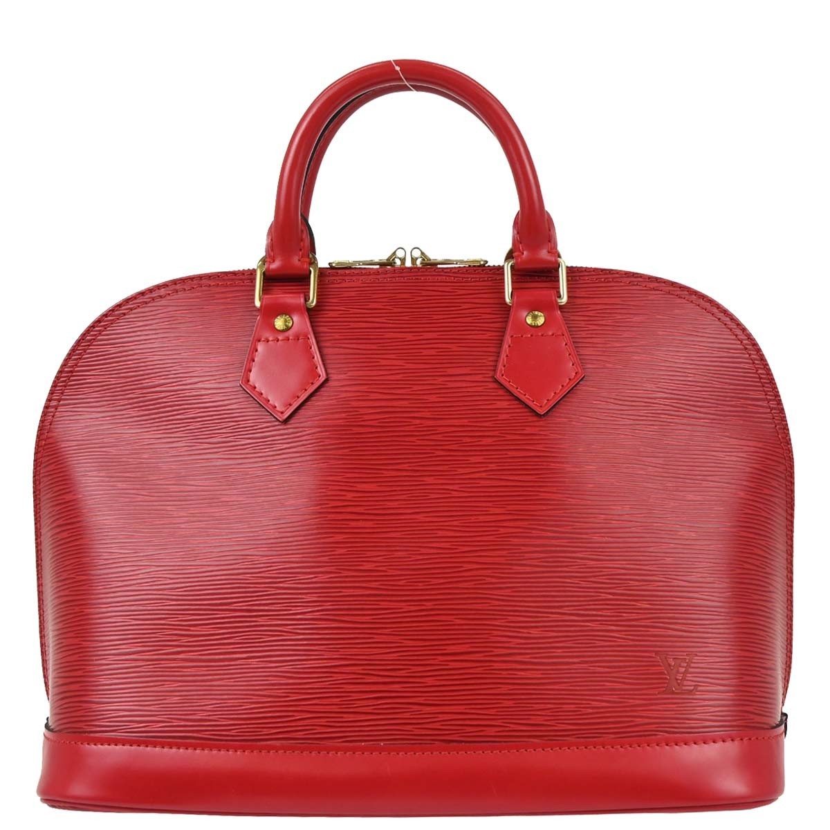 Louis Vuitton Alma Handbag Epi Leather Red Leather Handbag ( )