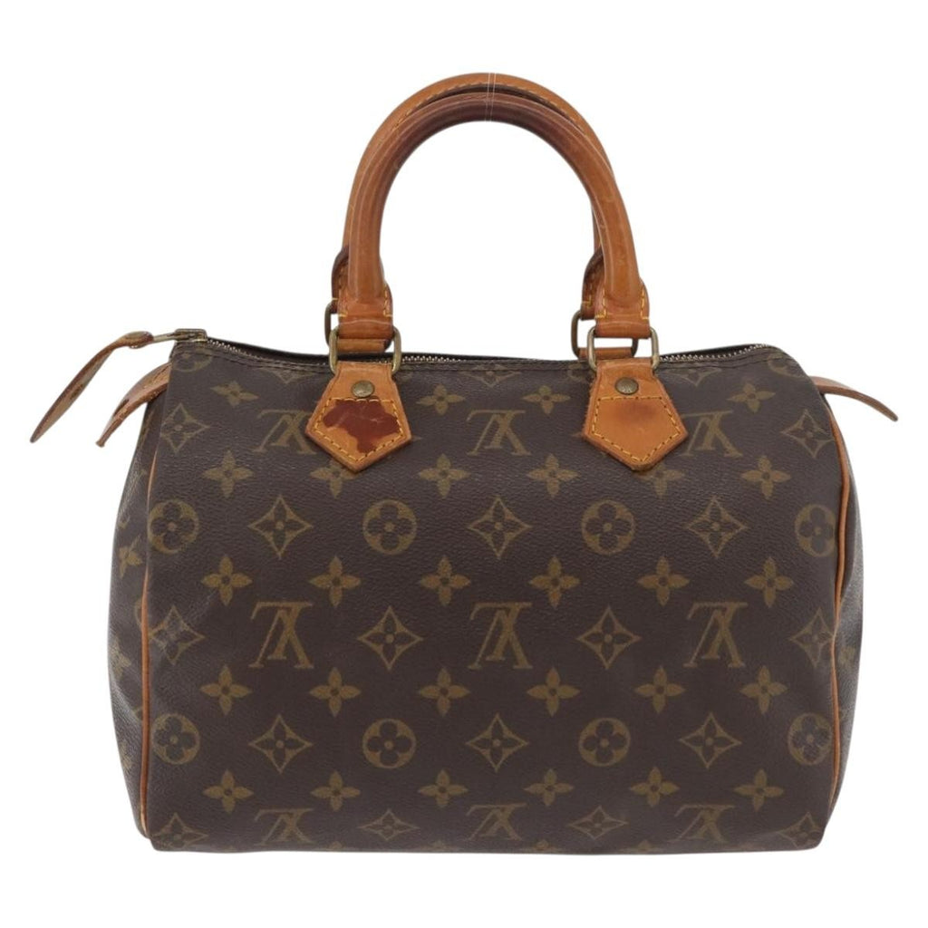 Louis Vuitton Speedy Handbag Monogram Canvas Brown Canvas Handbag ( )