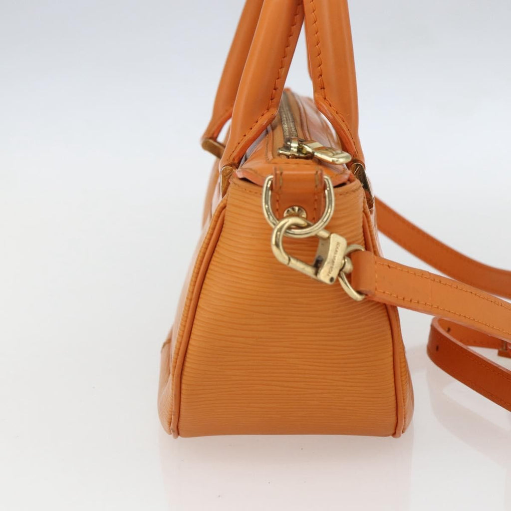Louis Vuitton Danura Handbag Epi Orange Leather Handbag (Authentic  )