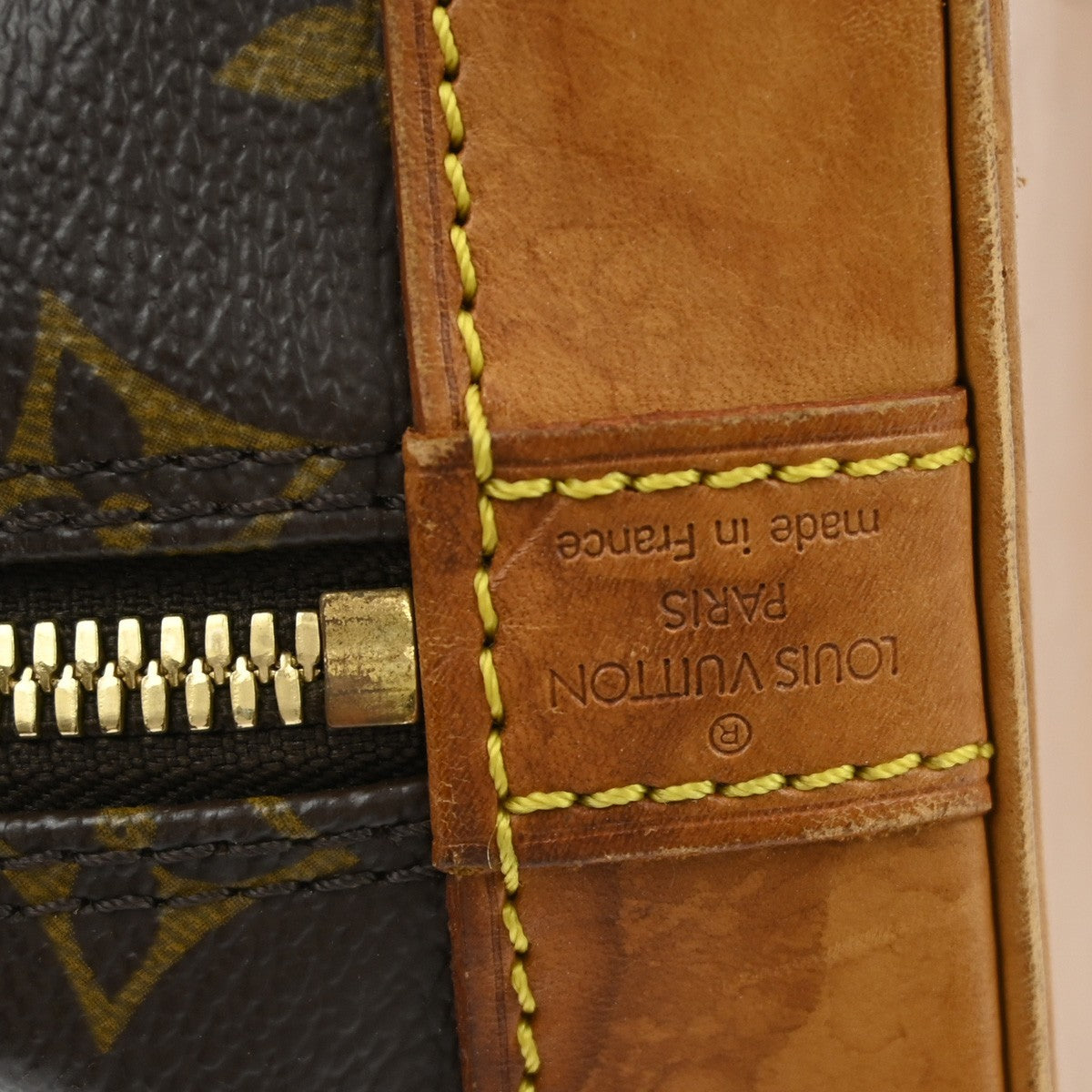 Louis Vuitton Alma Handbag Monogram Canvas Brown Canvas Handbag ( )