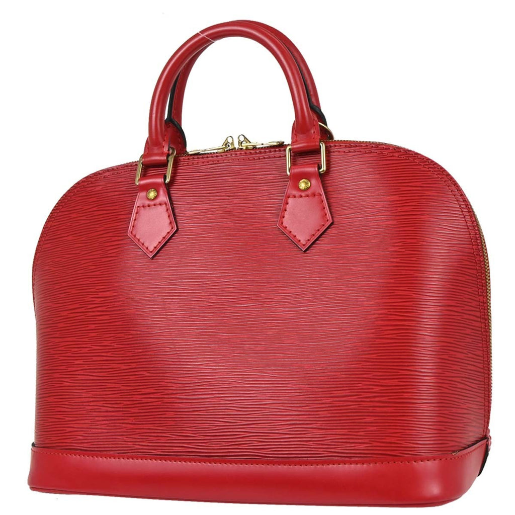 Louis Vuitton Alma Handbag Epi Leather Red Leather Handbag ( )