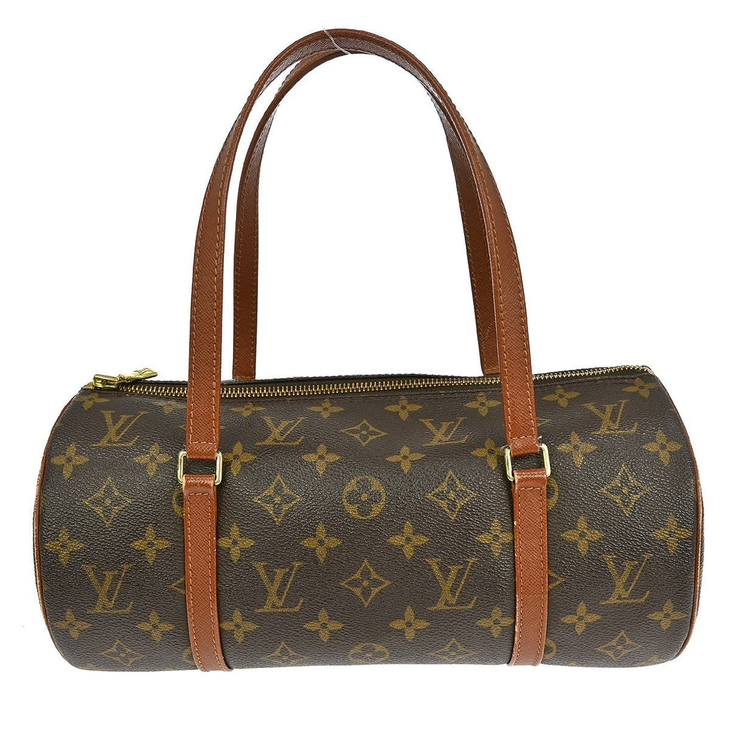 Louis Vuitton Papillon Handbag Monogram Canvas Brown Canvas Handbag ( )