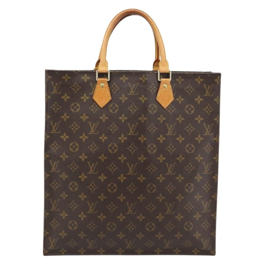 Louis Vuitton Vintage Sac Plat Bag Monogram Canvas Brown Canvas Handbag ( )
