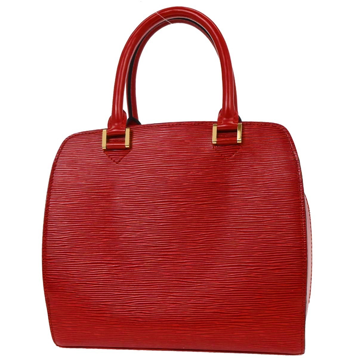 Louis Vuitton Pont Neuf Handbag Epi Leather Red Leather Handbag (Authentic  )