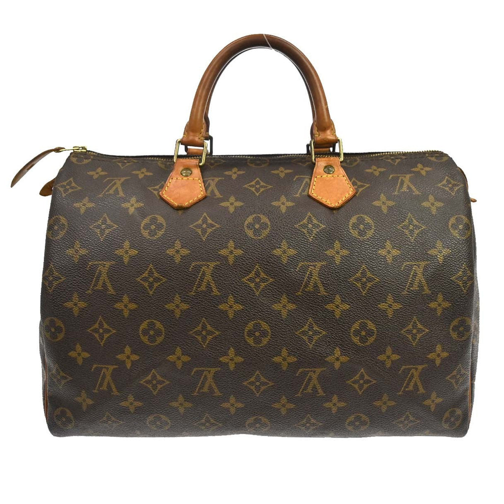 Louis Vuitton Speedy Handbag Monogram Canvas Brown Canvas Handbag ( )