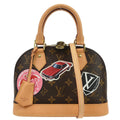 Louis Vuitton Alma Handbag Limited Edition World Tour Monogram Canvas Brown Canvas Handbag (Authentic  )