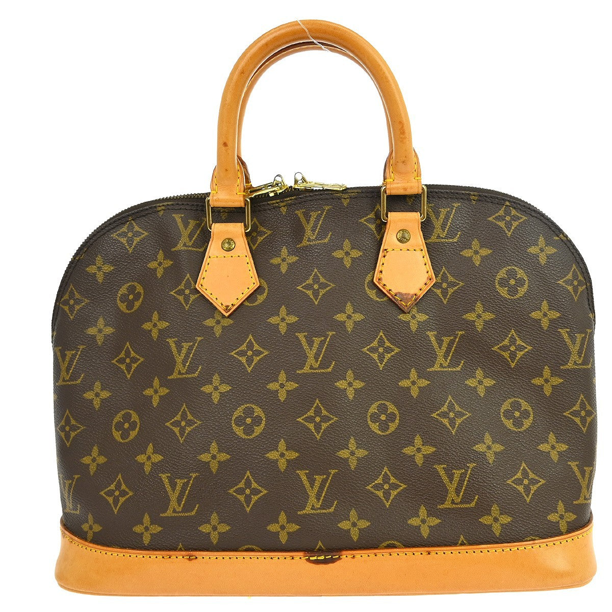 Louis Vuitton Alma Handbag Monogram Canvas Brown Canvas Handbag ( )