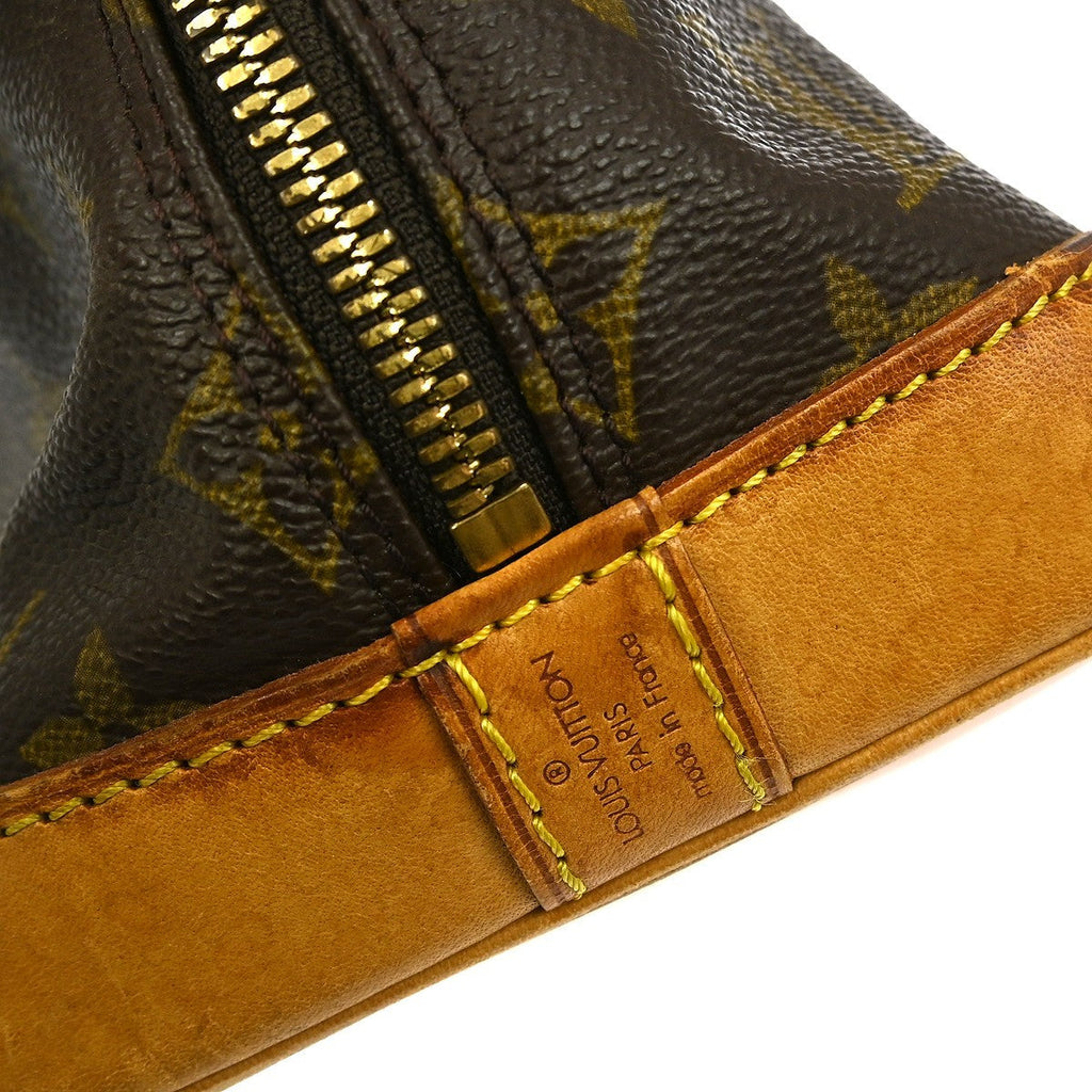Louis Vuitton Alma Handbag Monogram Canvas Brown Canvas Handbag ( )