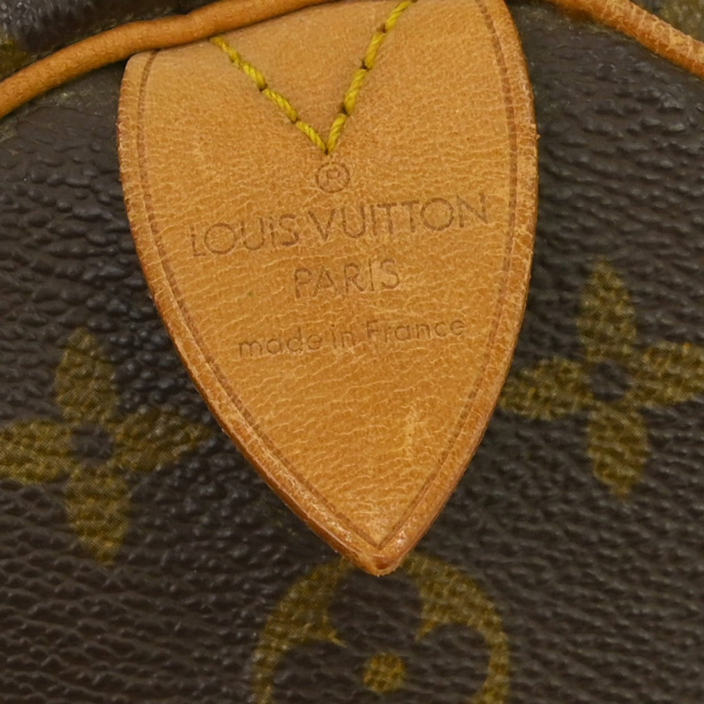 Louis Vuitton Speedy Handbag Monogram Canvas Brown Canvas Handbag ( )