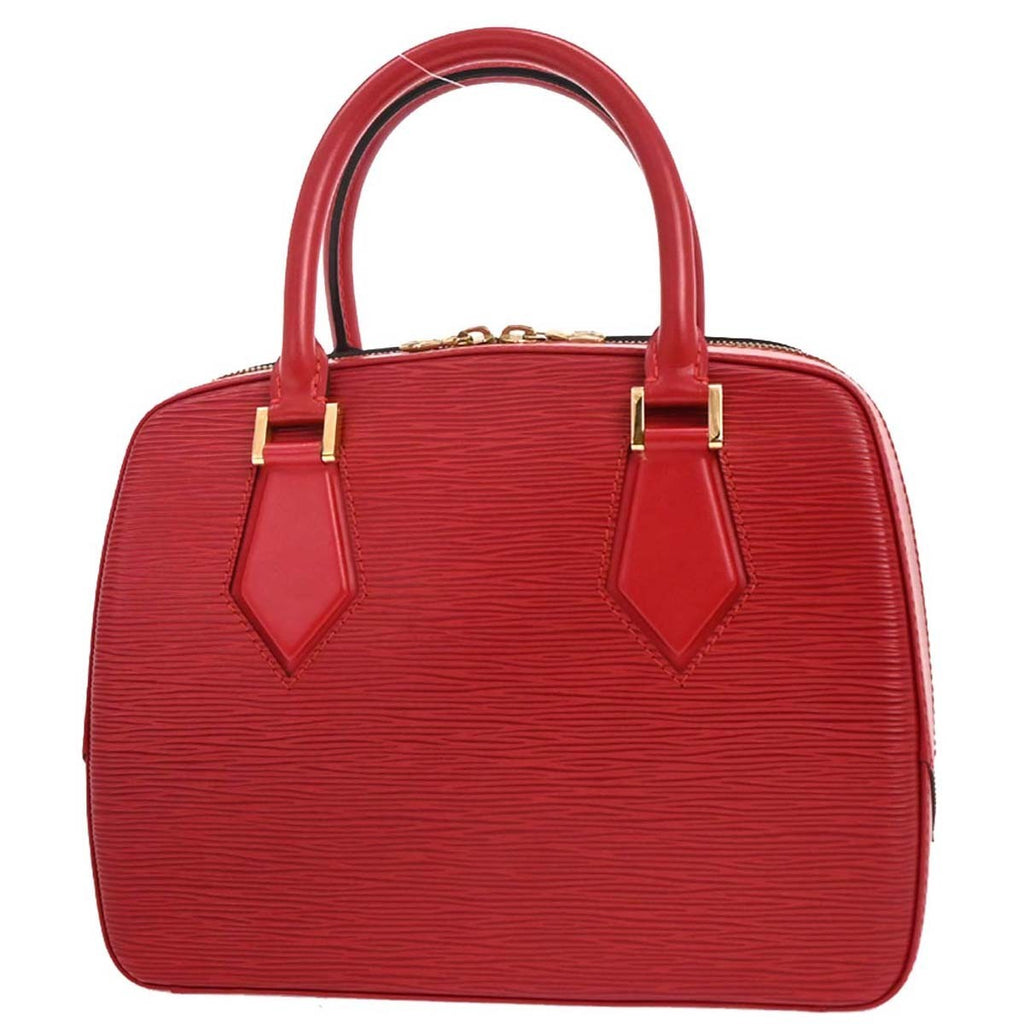 Louis Vuitton Sablons Handbag Epi Leather Red Leather Handbag (Authentic  )