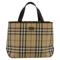 Burberry Nova Check Handbag Nova Check Canvas And Leather Beige Canvas Handbag (Authentic  )